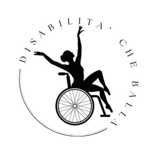 Logo del progetto Disabilità che Balla con elementi grafici dinamici e inclusivi